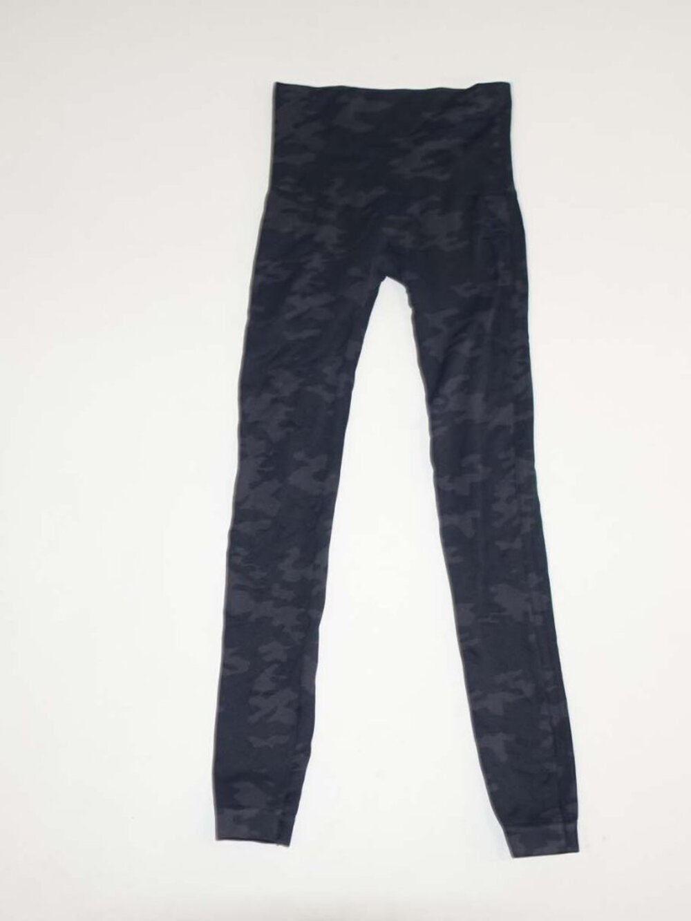 Spanx Women's Look At Me Now Ankle Leggings Small Dark Gray Camouflage S